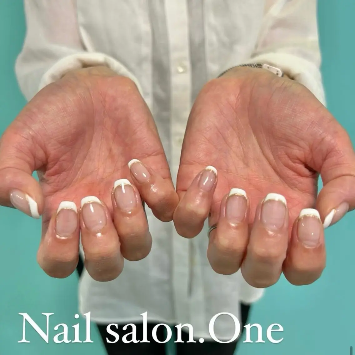 フレンチネイル💅【オフ無し】※補足説明参照要の写真
