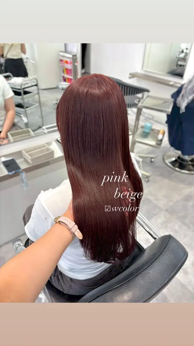 ロング ヘアカラー ParveMix🫧 宮﨑 梨里のヘアスタイル