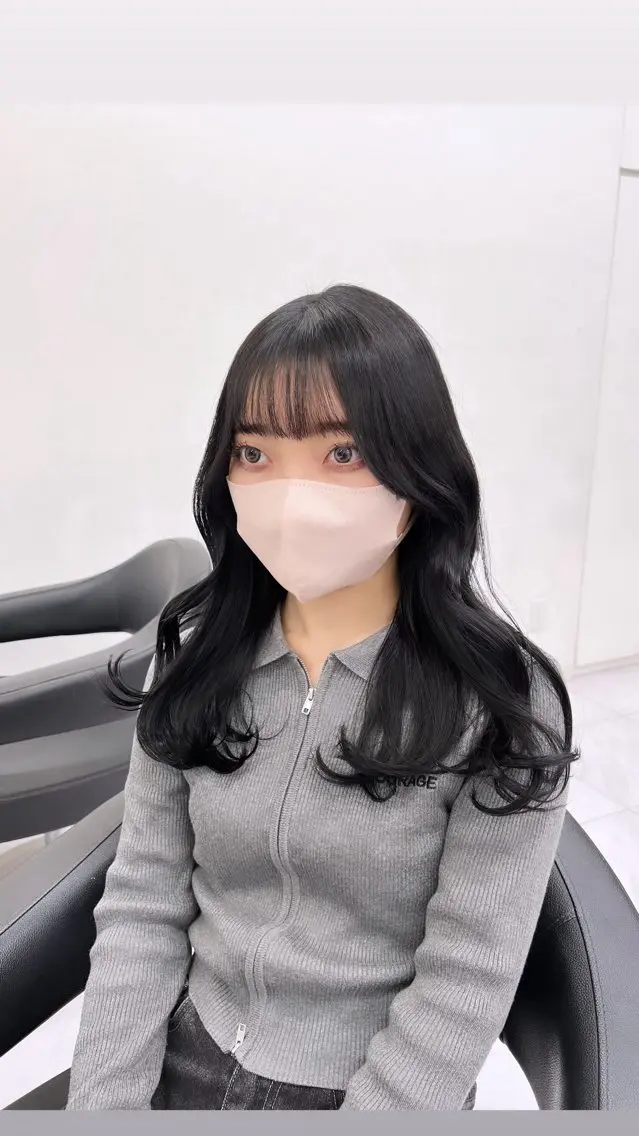 セミロング カラー パーマ ヘアアレンジ メンズ 上品＆韓国風 🥀海心🥀のヘアスタイル