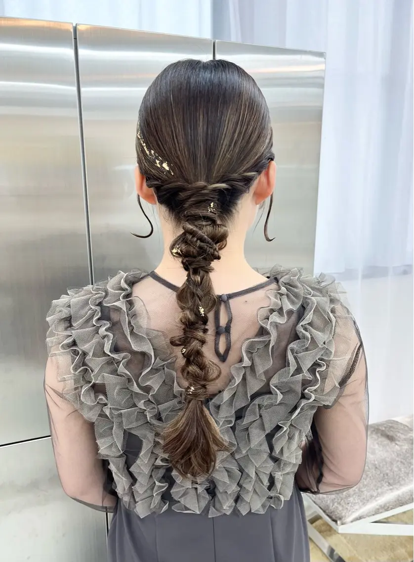 ロング ヘアアレンジ YUIMARL岡山店 YUNOKA🦋🫧のヘアスタイル