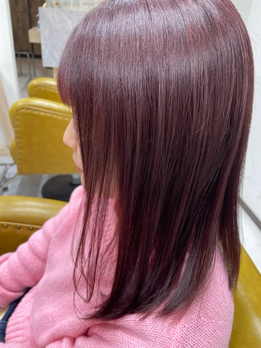セミロング カラー ヘアカラー KAORI 💐🤍のヘアスタイル