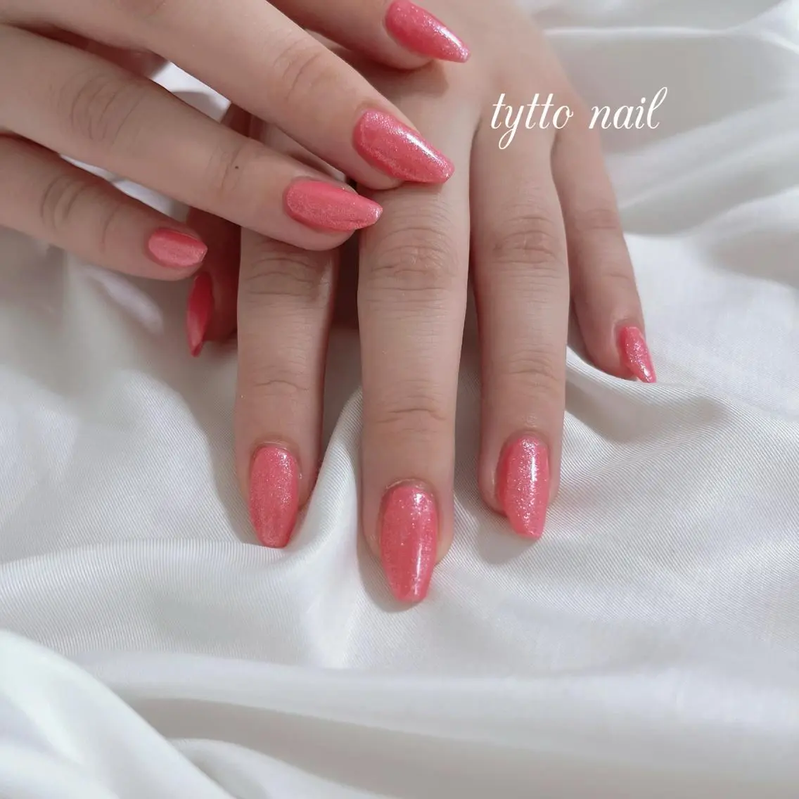 ネイル オフィスネイル ワンカラーネイル ピンク シンプルネイル ハンドネイル tytto nail ❤︎‪‪eri‪‪のネイルデザイン