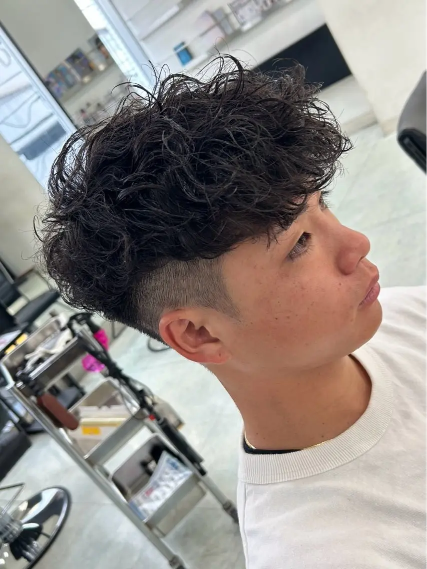 パーマ メンズ 静岡 / 毛流れ特化 /下居真大のヘアスタイル