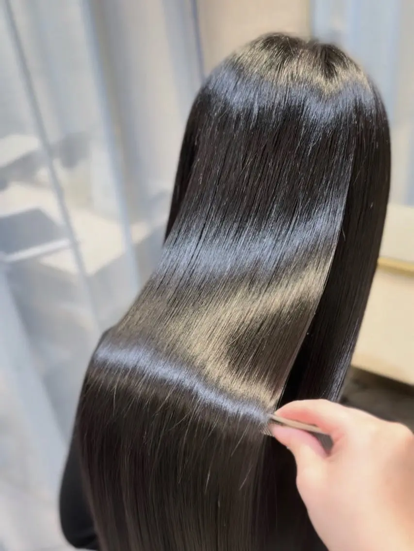 ロング 髪質改善 トリートメント HALO treatmentのヘアスタイル