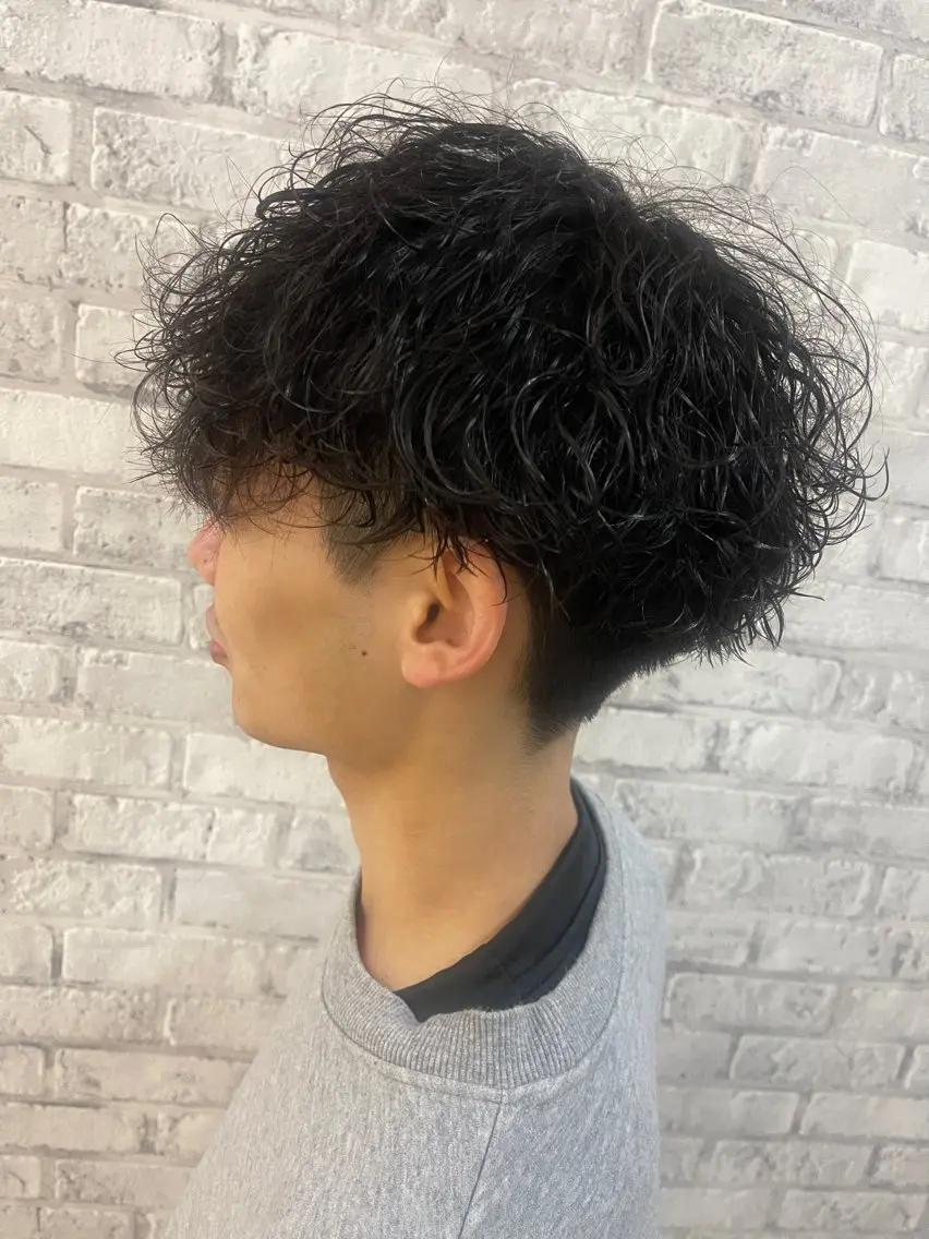 メンズカット+ツイストスパイラルパーマの写真