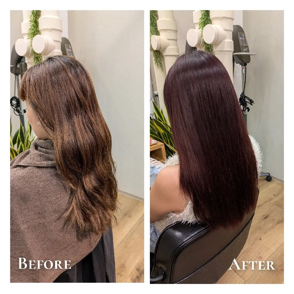 カラー ブリーチ ハイライトカラー ブリーチなしカラー ピンクカラー レッドカラー ヘアカラー トリートメント 有馬 葵のヘアスタイル
