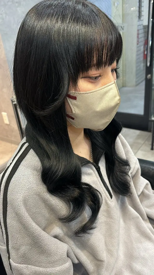 ロング 韓国風ヘア ヘアカラー エクステ Fi-Ne原宿/プル エク指名No.1そらのヘアスタイル