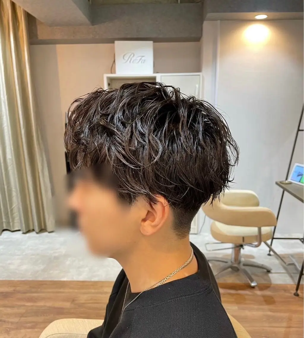 ショート メンズ 17日パーマモデル/ 募集中！落合🌷のヘアスタイル