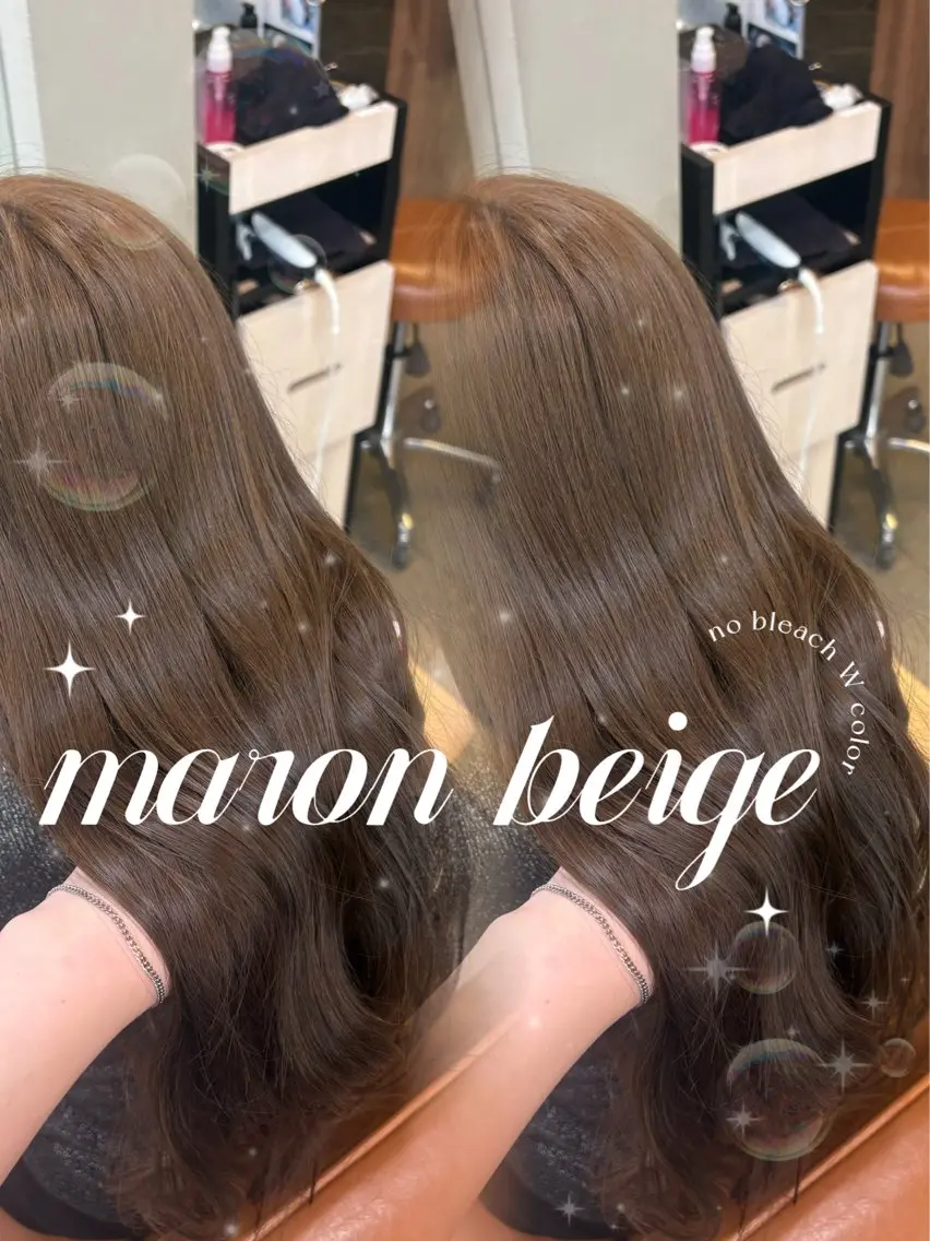 🎀✨《人気No.2🥈》似合わせカット＋ブリーチなしWカラー＋トリートメント🪄︎︎✨の写真