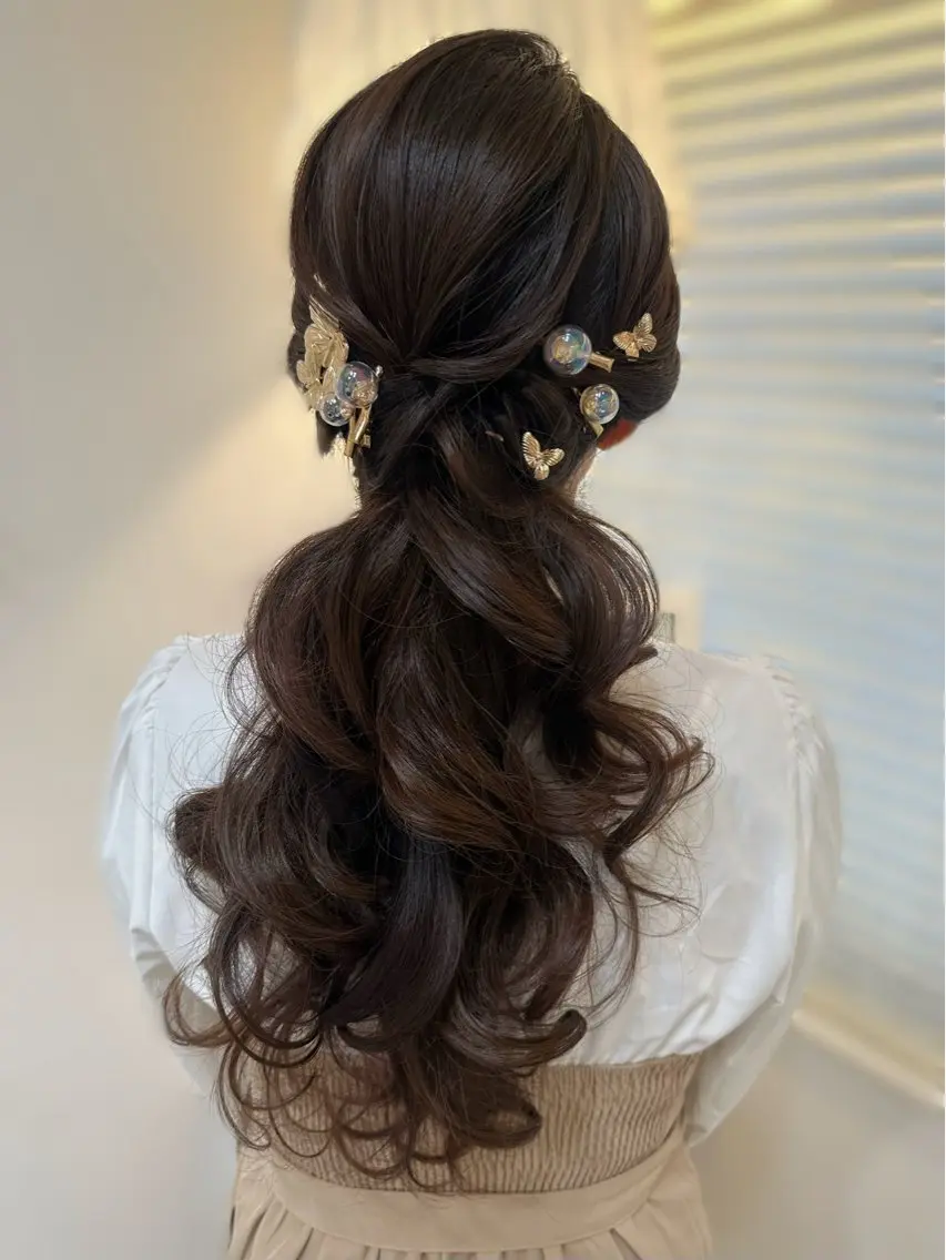 ヘアアレンジ ヘアセット 遥 ♡ jolie栄店のマツエク・マツパデザイン