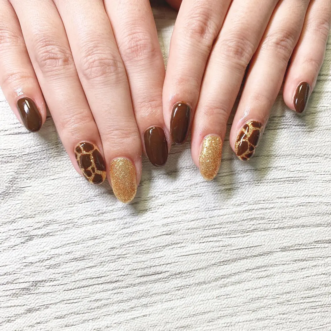 ネイル アニマル柄 アートネイル 持ち込み スカルプネイル シンプルネイル ハンドネイル フットネイル Adite nailのネイルデザイン