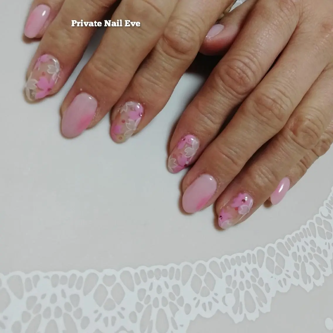 ネイル 桜ネイル ハンドネイル ネイル junkoのネイルデザイン