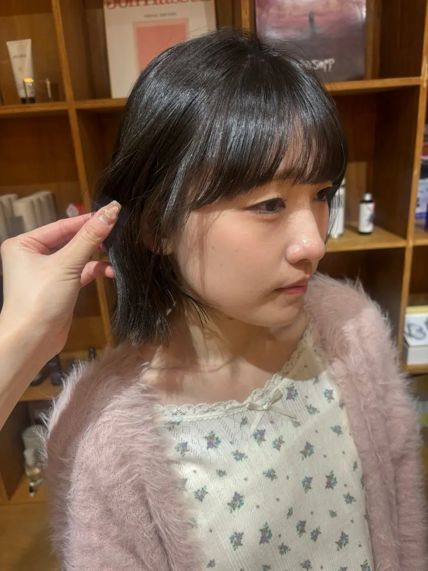 カラー ヘアカラー 韓国風パーマ/ オリーブ🇰🇷あゆのヘアスタイル