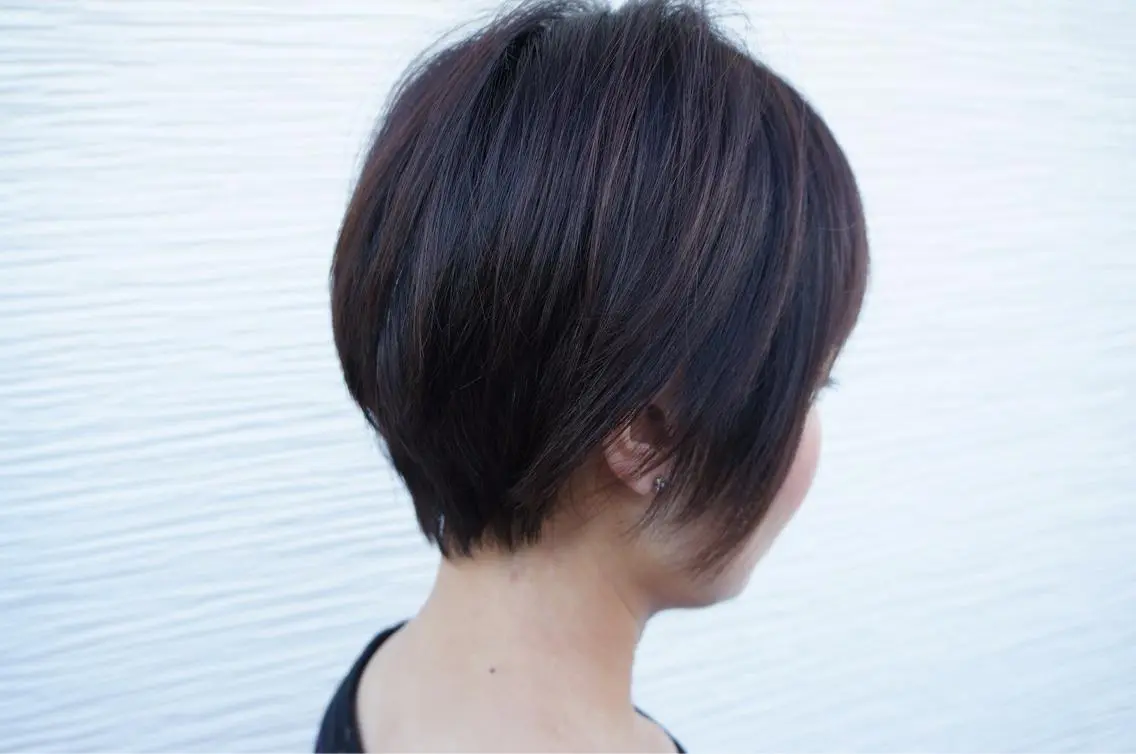 ショート ボブ カット 丹下 鐘太郎のヘアスタイル