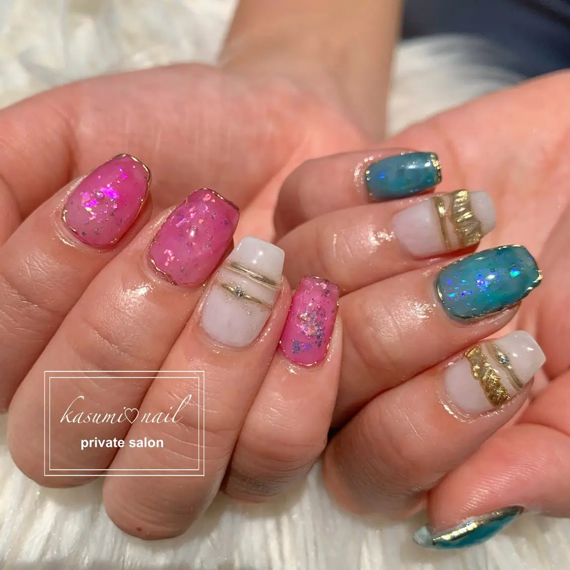 ネイル 大理石ネイル(マーブル) ニュアンスネイル KASUMI♡ Nailのネイルデザイン