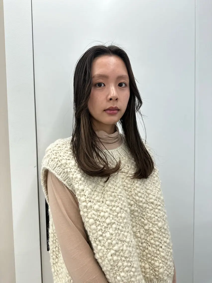 セミロング カラー キッズ オトナヘア🌸 harukaのヘアスタイル