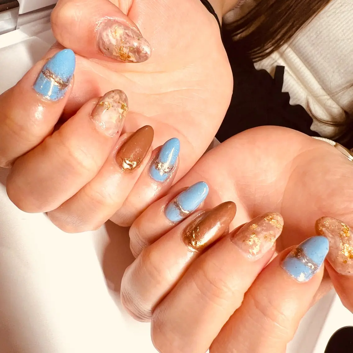 セミロング ハンドネイル Nail Salon midnightのネイルデザイン