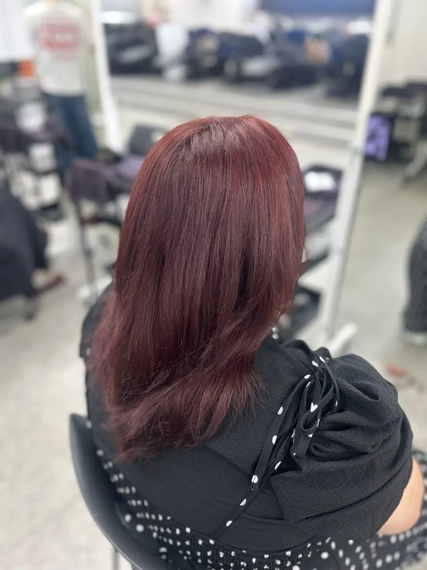 ロング カラー ヘアアレンジ メンズ ヘアカラー トリートメント さくら🍒 暖色カラー/髪質改善のヘアスタイル