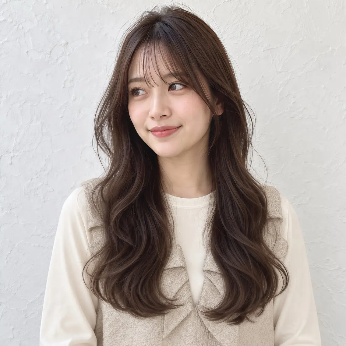 ロング カラー ロングレイヤー レイヤーカット ロング カット ヘアカラー トリートメント 銀座/モテ🤍垢抜け レイヤー/あさみのヘアスタイル