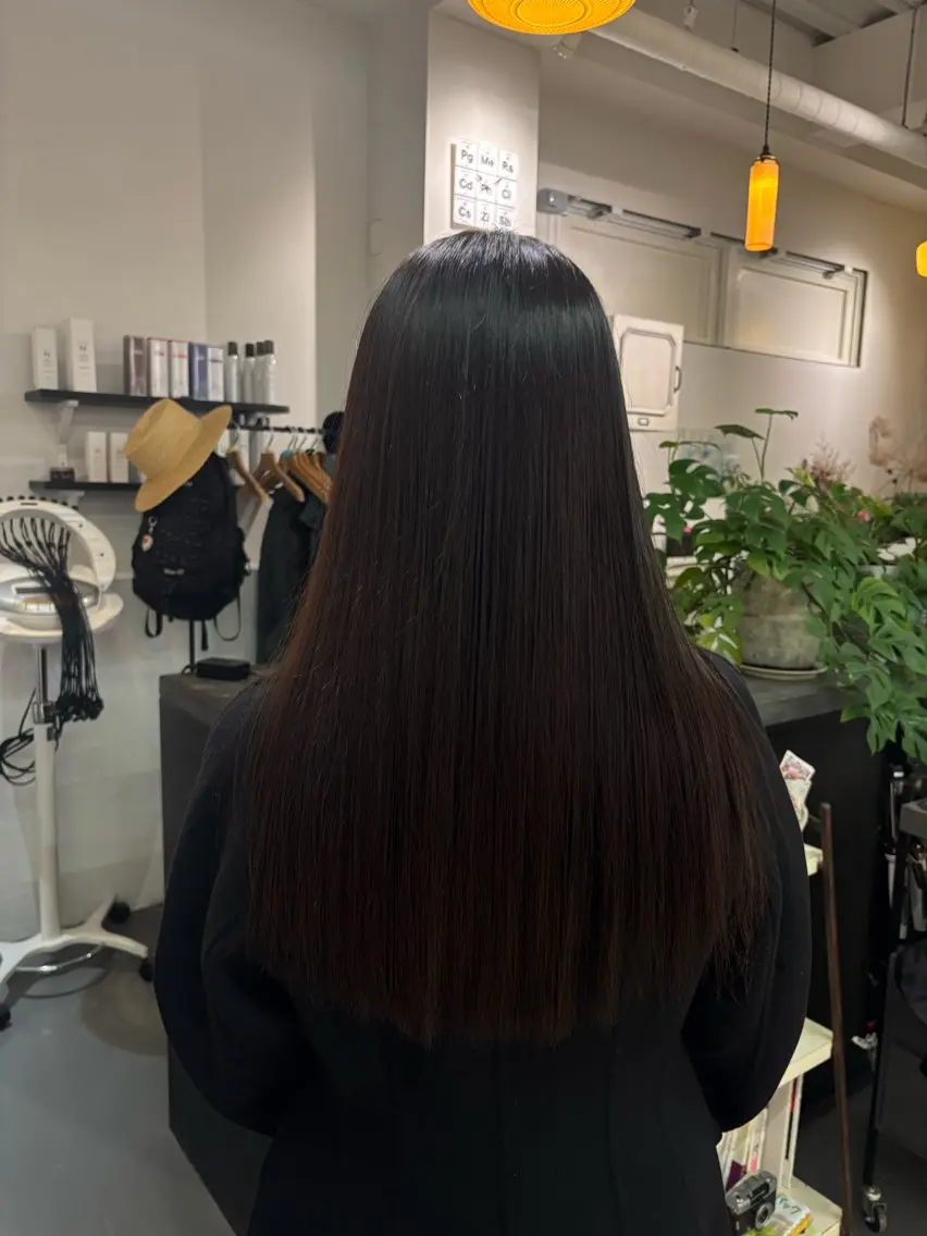 ロング 縮毛矯正 ooitヨシダ ミナミのヘアスタイル