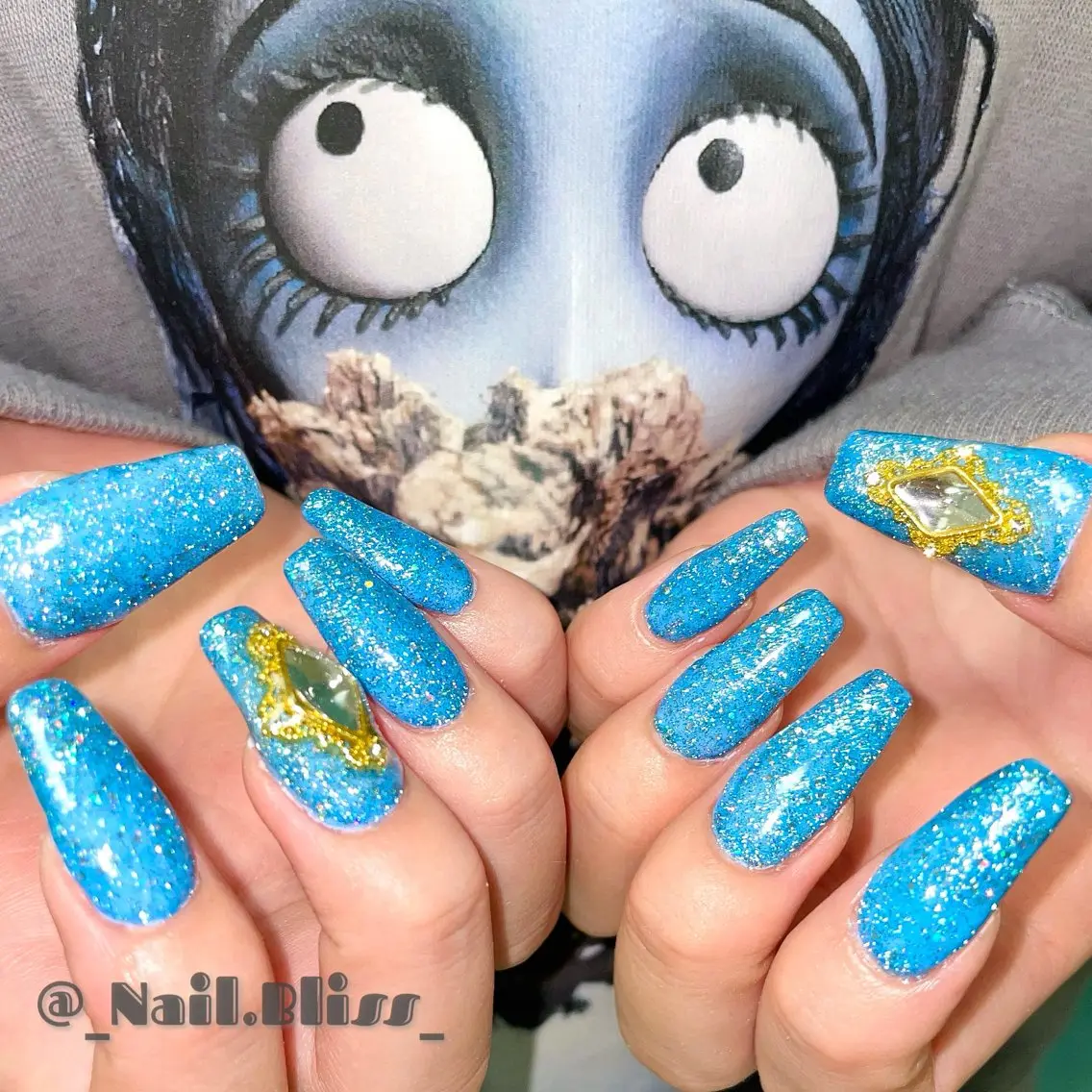ネイル フラッシュネイル ロングネイル ハンドネイル NAIL BLISSのネイルデザイン