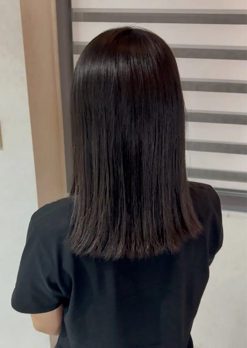 ミディアム 縮毛矯正 縮毛矯正 Gdobant こーしのヘアスタイル