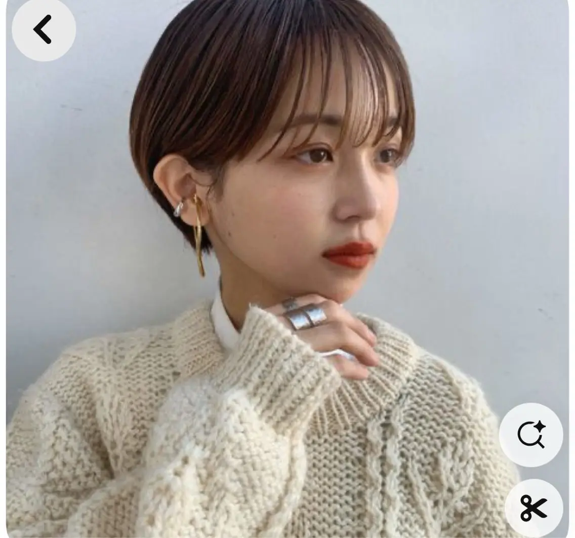 ショート ショートヘア 似合わせカット‪// 鶴我万唯華のヘアスタイル