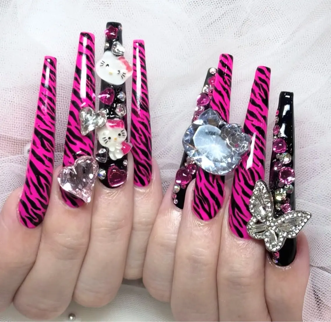 ネイル チークネイル 長さ出し フラッシュネイル フレンチネイル グラデーション ハンドネイル Lenie Nail Salonのネイルデザイン