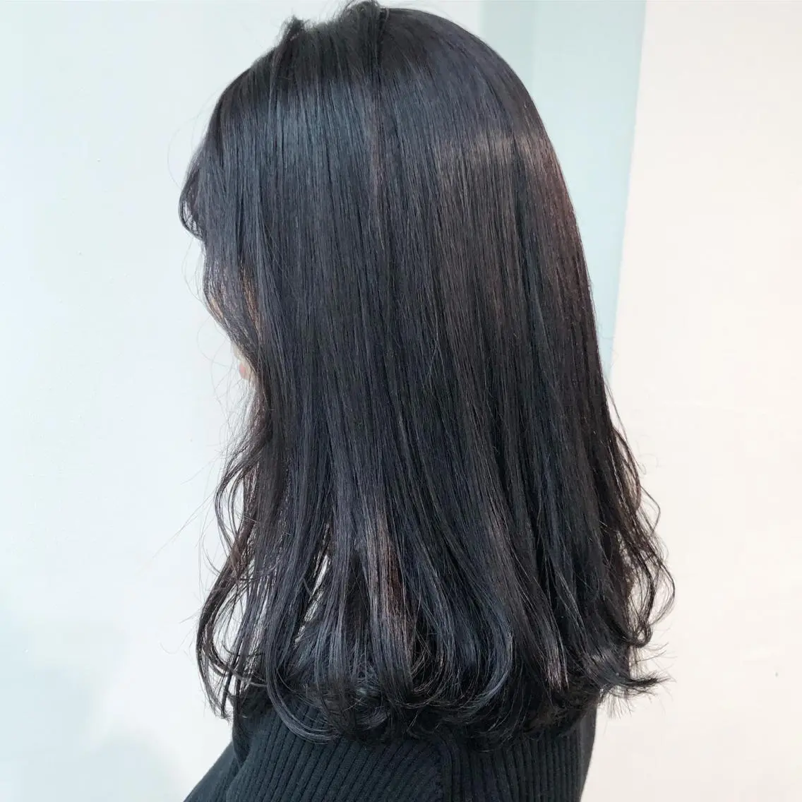 ロング カラー ネイビーカラー ヘアカラー トリートメント ヘアセット ❤️sai❤️ official❤️のヘアスタイル