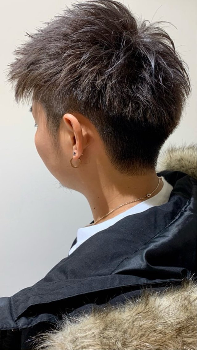 メンズ センターパート メンズハイライト メンズ韓国風 メンズパーマ 刈り上げ カット ヘアカラー ✨men's特化 kyousukeのヘアスタイル