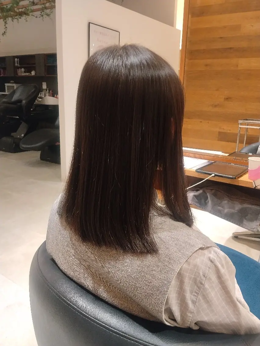 セミロング 合田 美空のヘアスタイル