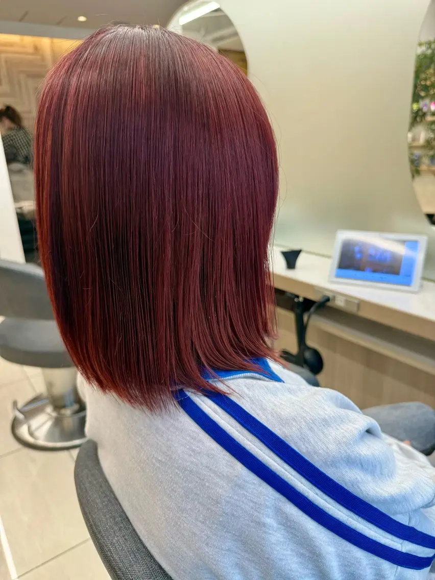 ミディアム ヘアカラー トリートメント ヘッドスパ ヘアセット 💎艶髪カラー✨ kei/透明感のヘアスタイル