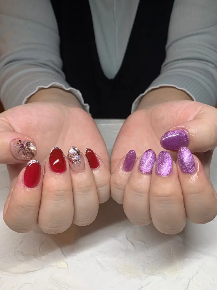 ネイル マグネットネイル happiness nailのネイルデザイン