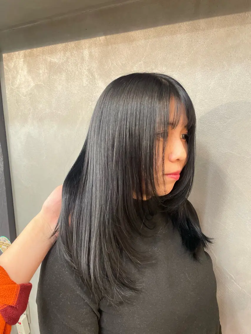 セミロング レイヤーカット エクステ/コーンロウ KURUMI⛓️🔥のヘアスタイル