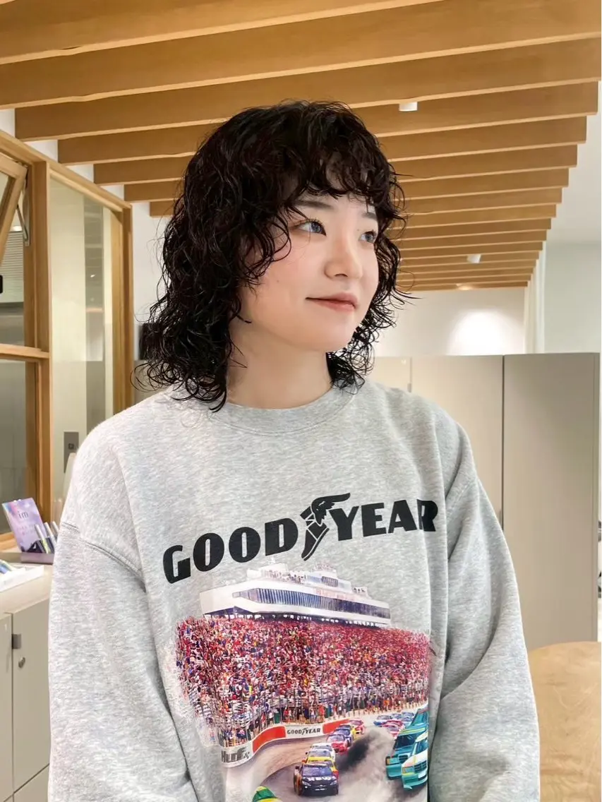 パーマ 横井 優奈のヘアスタイル
