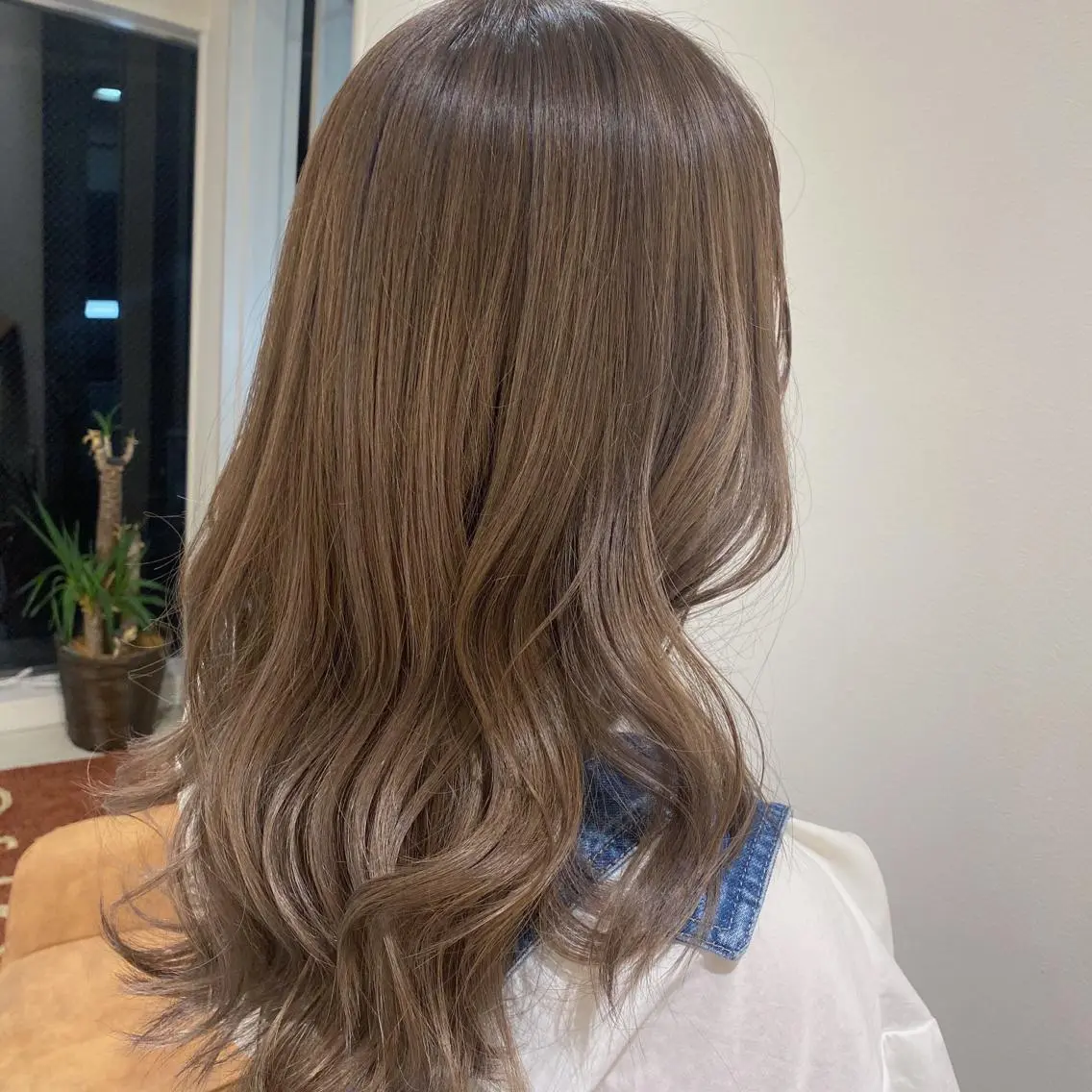 ロング カラー 銀座メンズ専門🖤 叶奈々のヘアスタイル