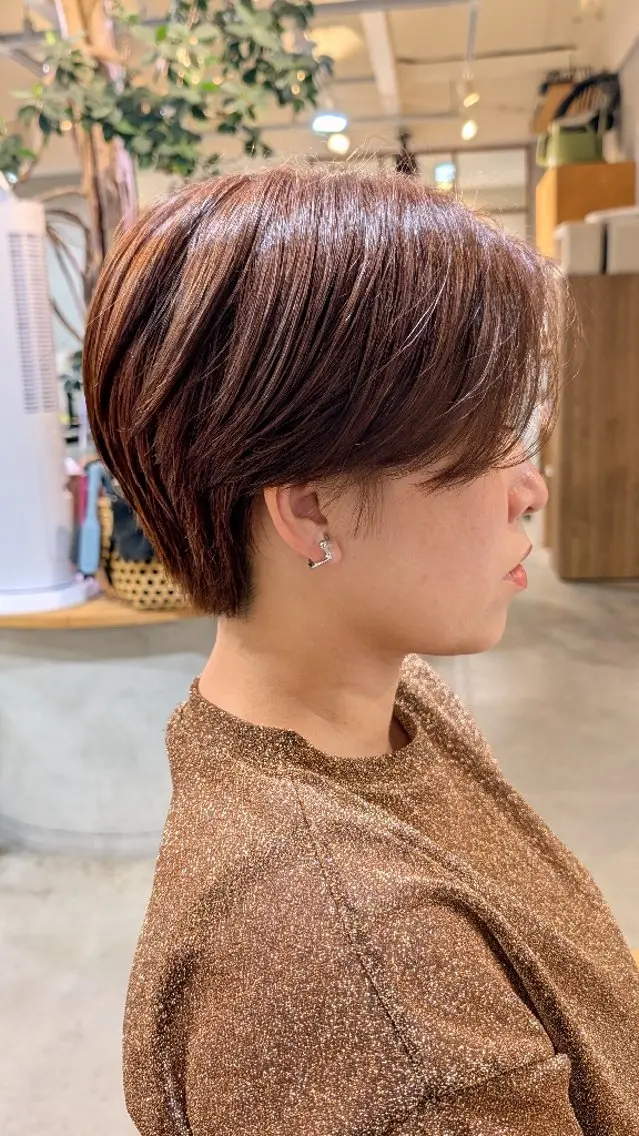 ショート ハンサムショート ショートヘア カット 【女性限定】 しおりのヘアスタイル