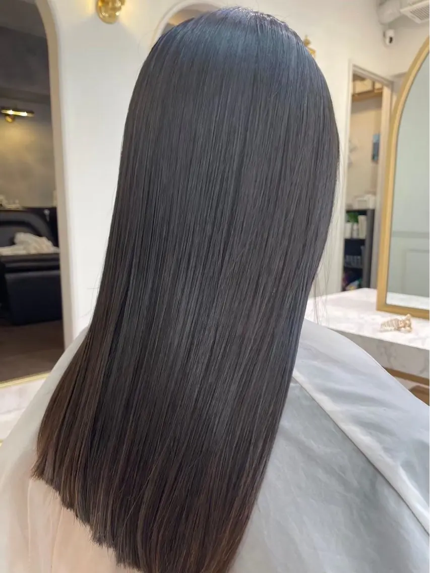 ロング カット 縮毛矯正 トリートメント ✨縮毛矯正✨艶髪✨️ 髪質改善✨鴻巣✨️のヘアスタイル