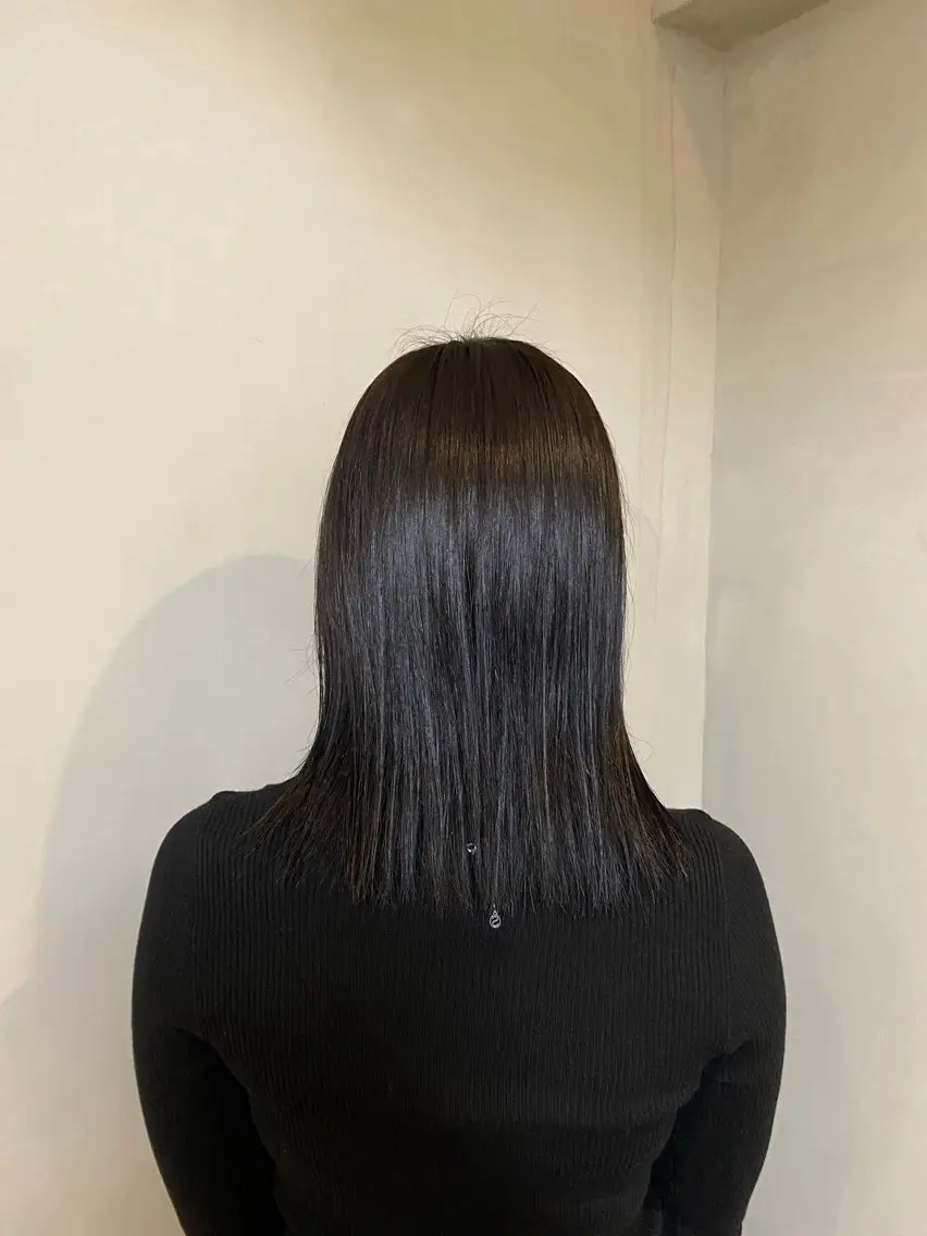 ミディアム カラー ヘアカラー トリートメント 透明感うる艶カラー ￤コユキ🫧💞のヘアスタイル