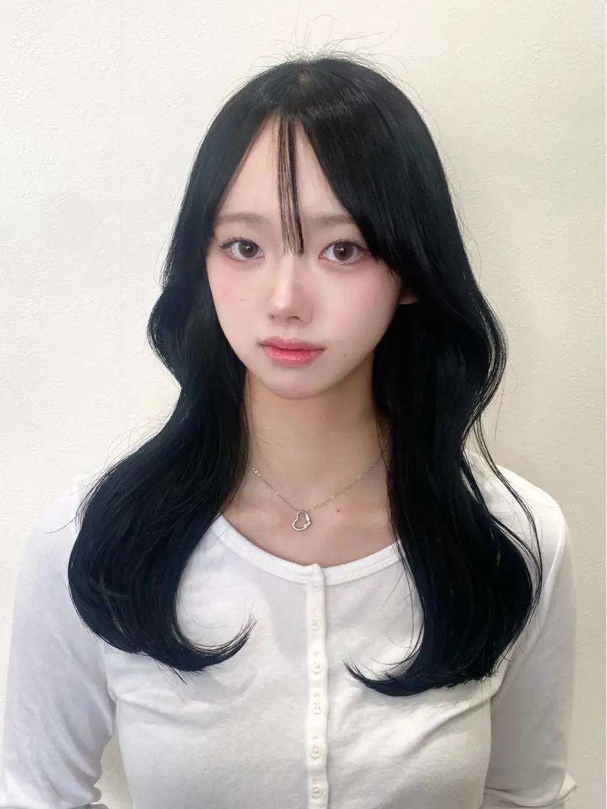 ロング カラー 韓国風ヘア レイヤーカット カット ヘアカラー 韓国風hair💕 Kanonのヘアスタイル