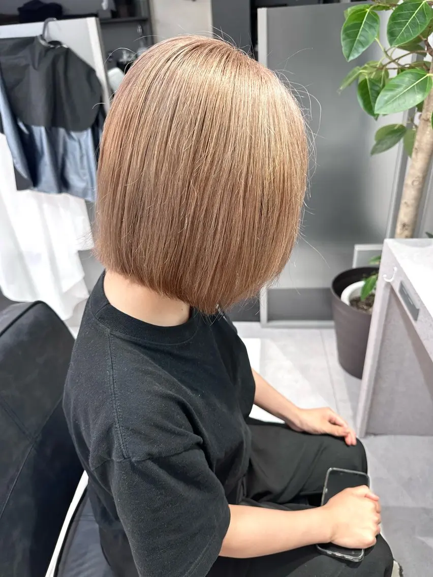 ショート カット ヘアカラー トリートメント 💎lino _by _ACNE💎 🧸のヘアスタイル