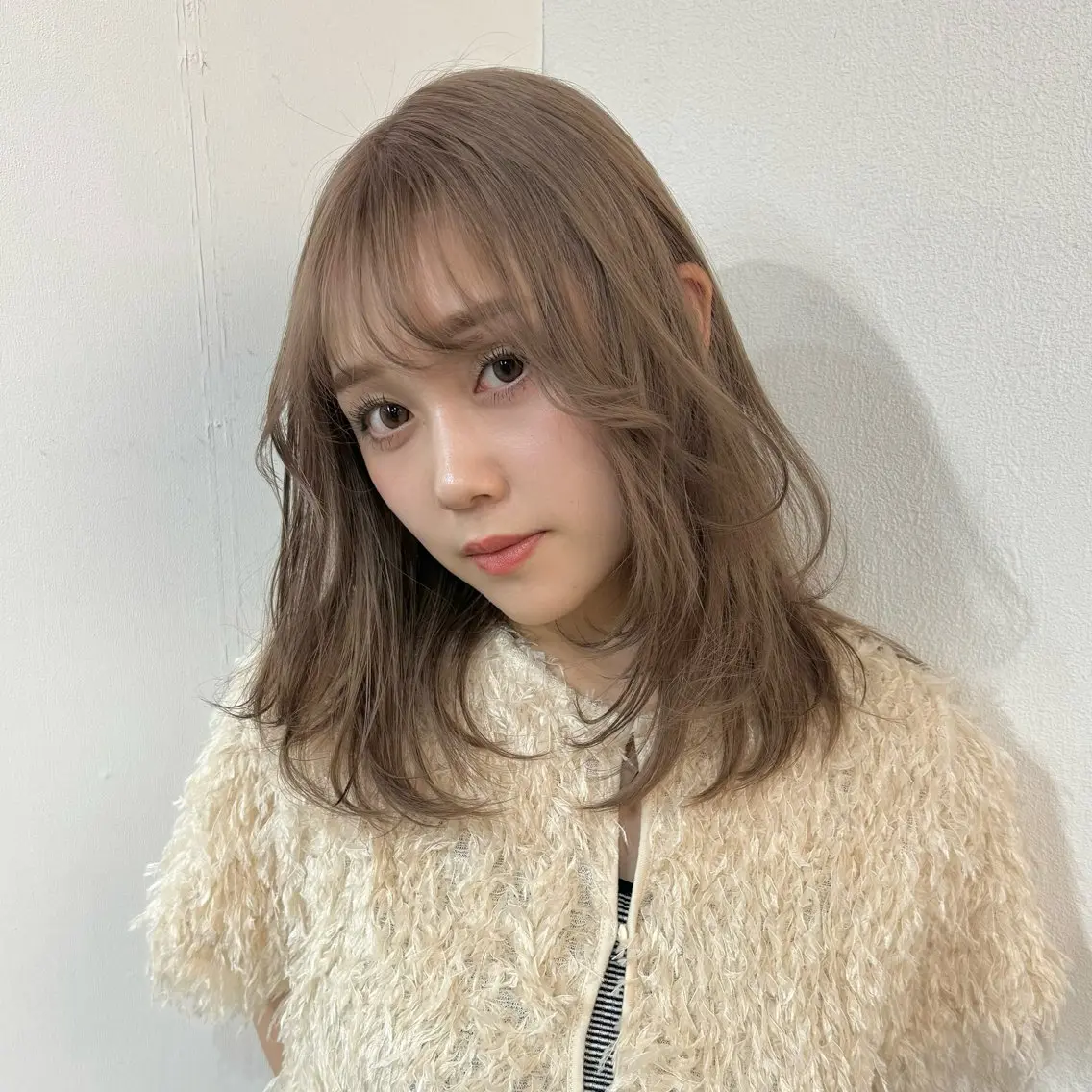 ミディアム カラー エクステモデル募集 💗大阪梅田/川上のヘアスタイル