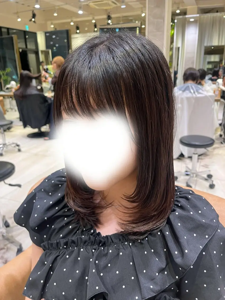 ミディアム ボブ／レイヤーモデル 募集中🫧ゆい🌼のヘアスタイル