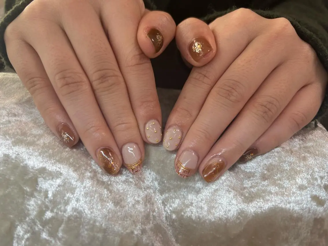 ネイル ツイードネイル N.plus NaiLのネイルデザイン