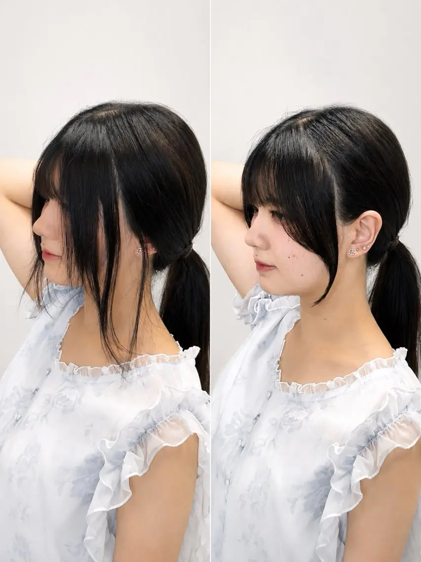 カット 透明感カラー/小顔に 見える顔まわり/店長のヘアスタイル