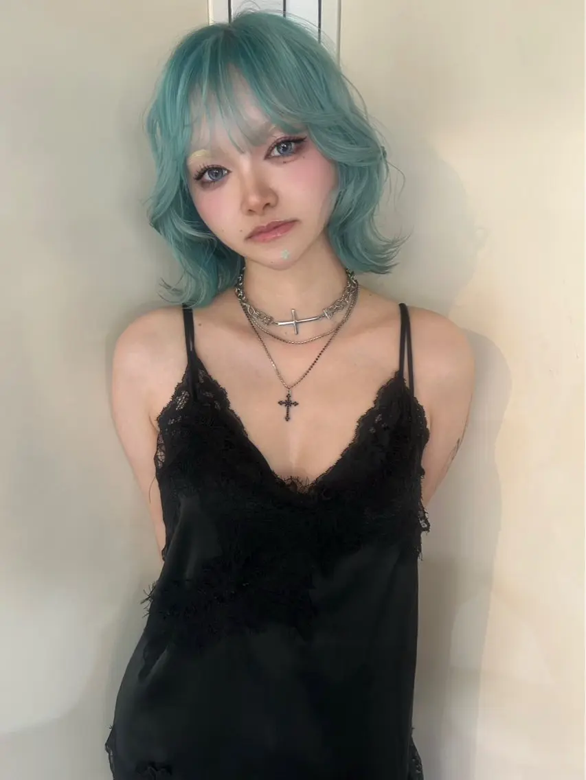 ミディアム ヘアカラー ハイトーン/ダメージ レス/ソウイチロウのヘアスタイル