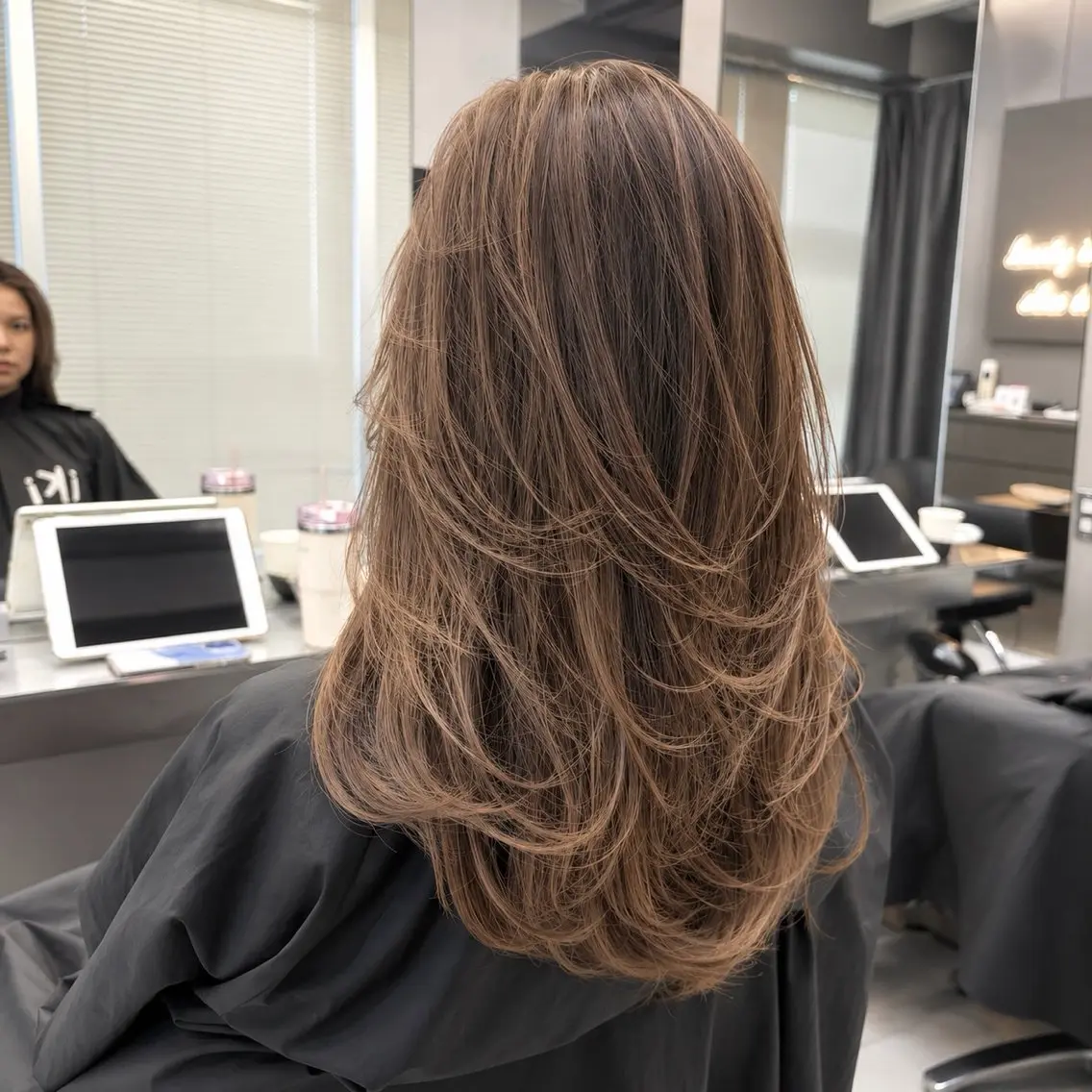 ロング カット ヘアカラー トリートメント 🫧バレイヤージュ/ ハイライト/ミズキのヘアスタイル