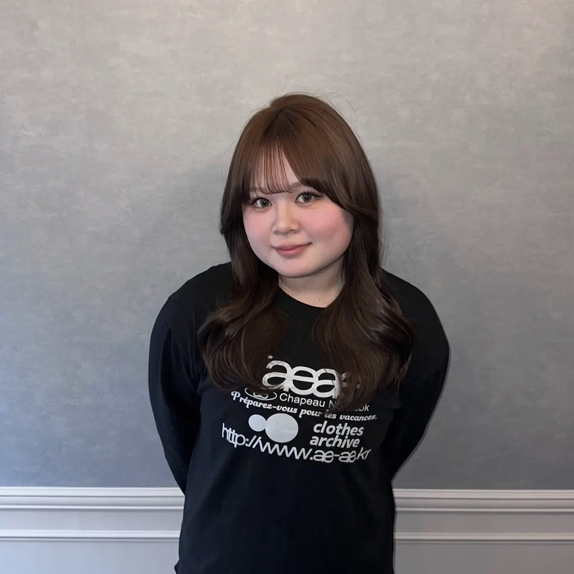 ロング カラー ベージュカラー ブリーチ ヘーゼル ブリーチなしカラー Nagumo Mizukiのヘアスタイル