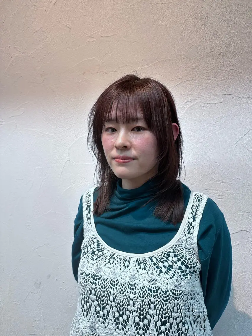セミロング 後藤 嶺王のヘアスタイル