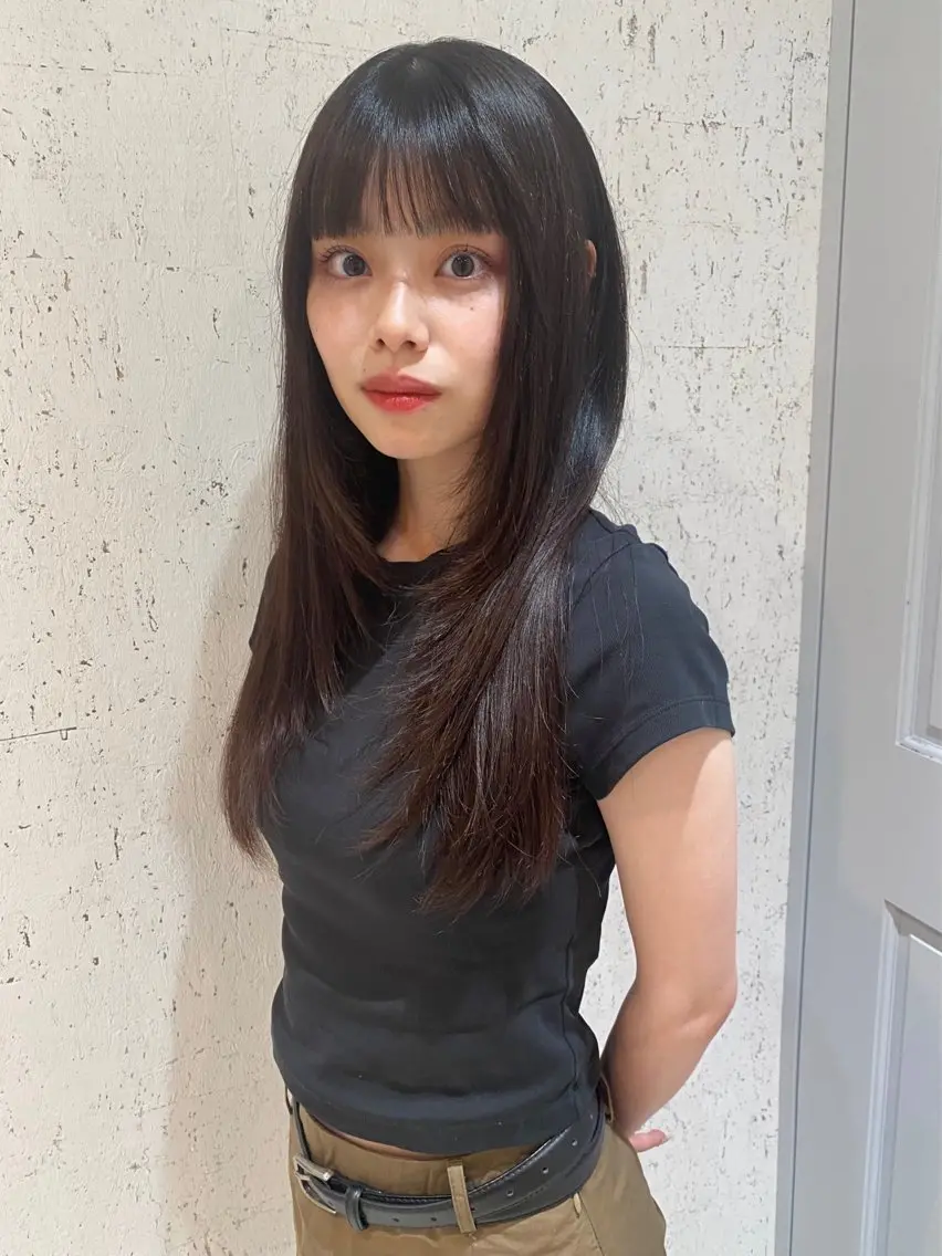 ロング カラー ブラウンカラー カット ヘアカラー トリートメント mai / linoah˚✧のヘアスタイル